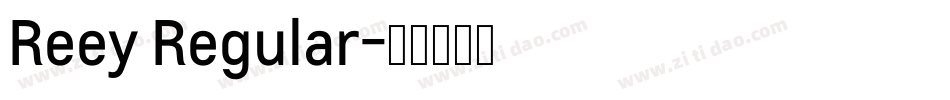 Reey Regular字体转换